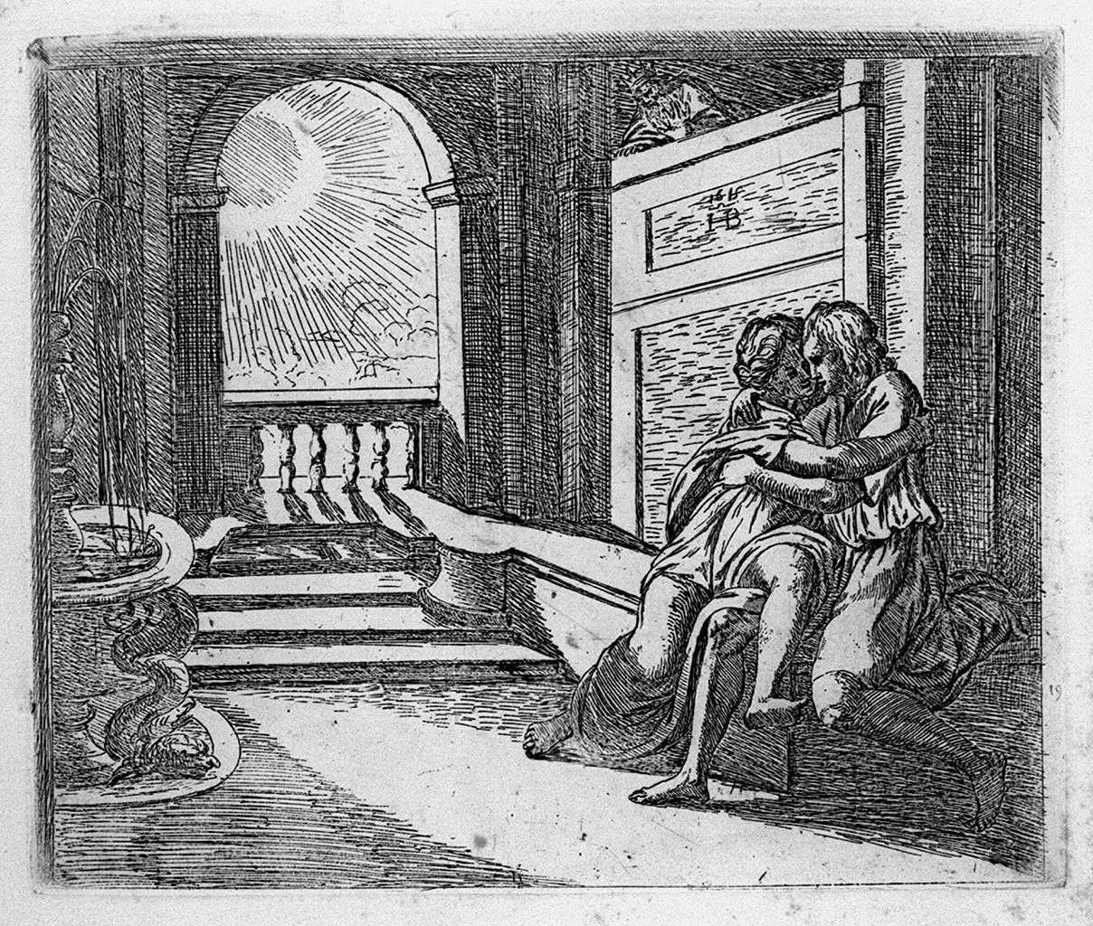 Orazio Borgianni - Rebecca e Isacco davanti ad Abimelech, da Raffaello, Siena